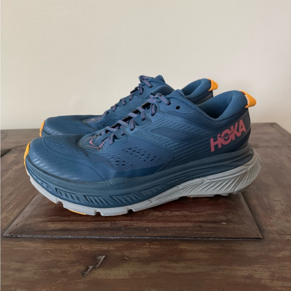 Hoka Stinson Atr 6‎ blue athletic running shoes sneakers women’s 9